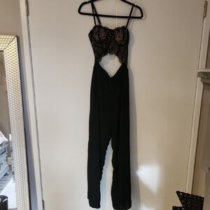 Elegant Black Lace Jumpsuit